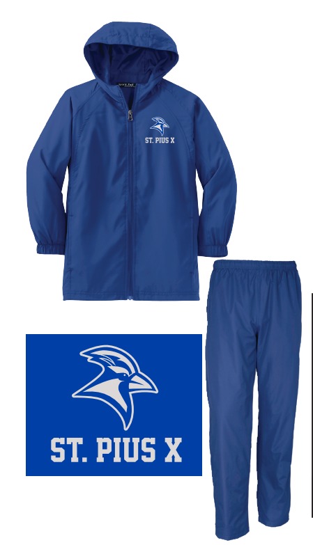 ST. PIUS X WIND SUIT